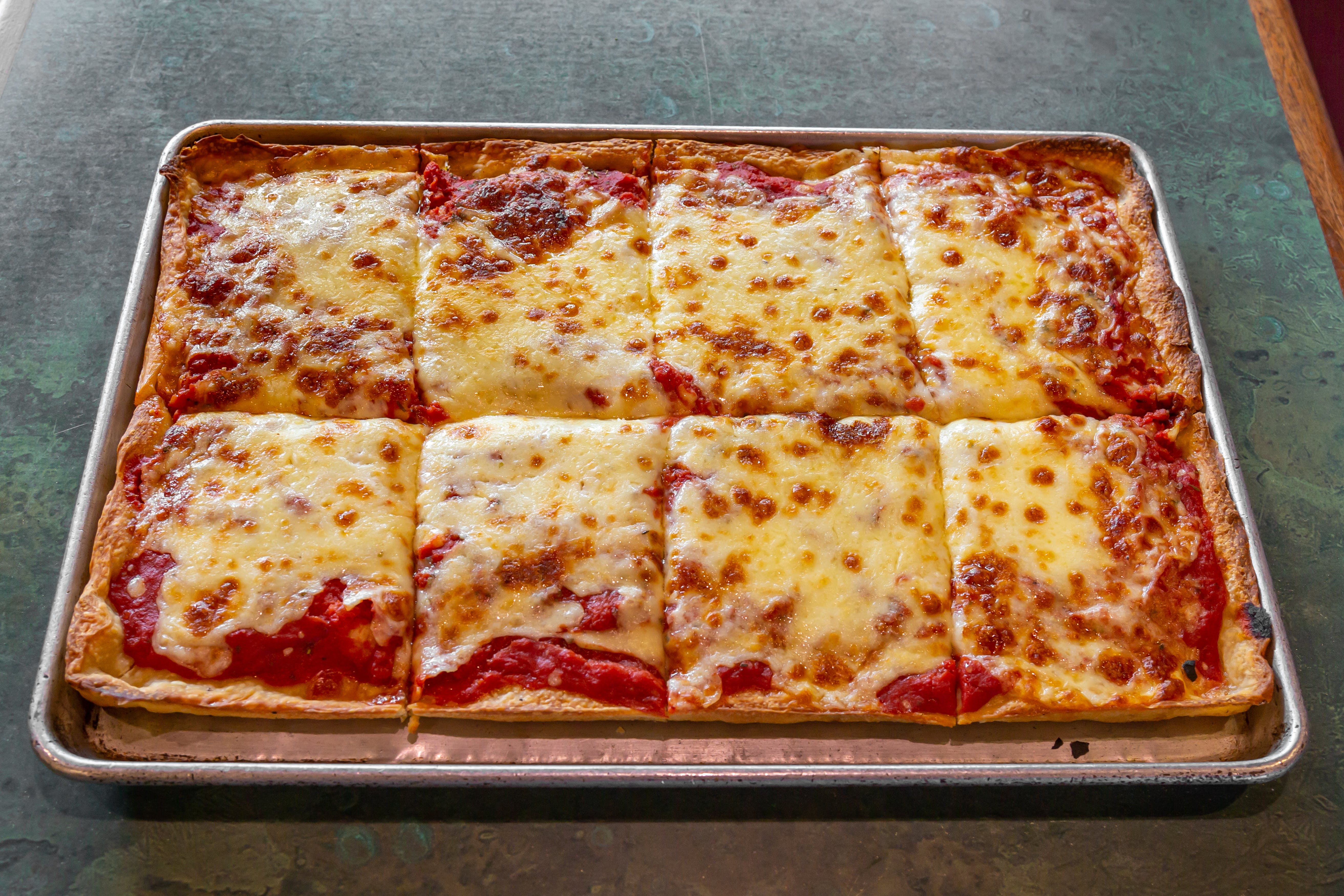 Order Sicilian Cheese Pizza - Sicilian food online from Tony's Pizza store, Medford on bringmethat.com