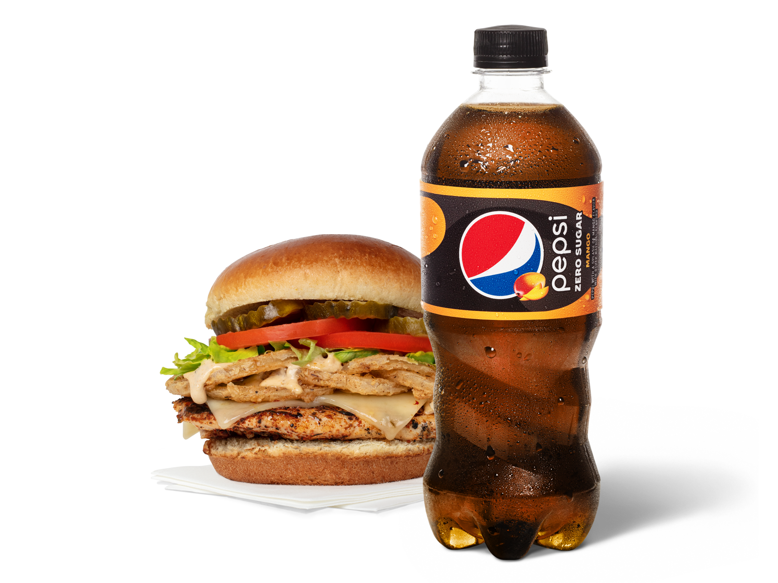 Order Louisiana-Style Chicken Sandwich & Pepsi Zero Mango food online from Pep Place store, Yuma on bringmethat.com