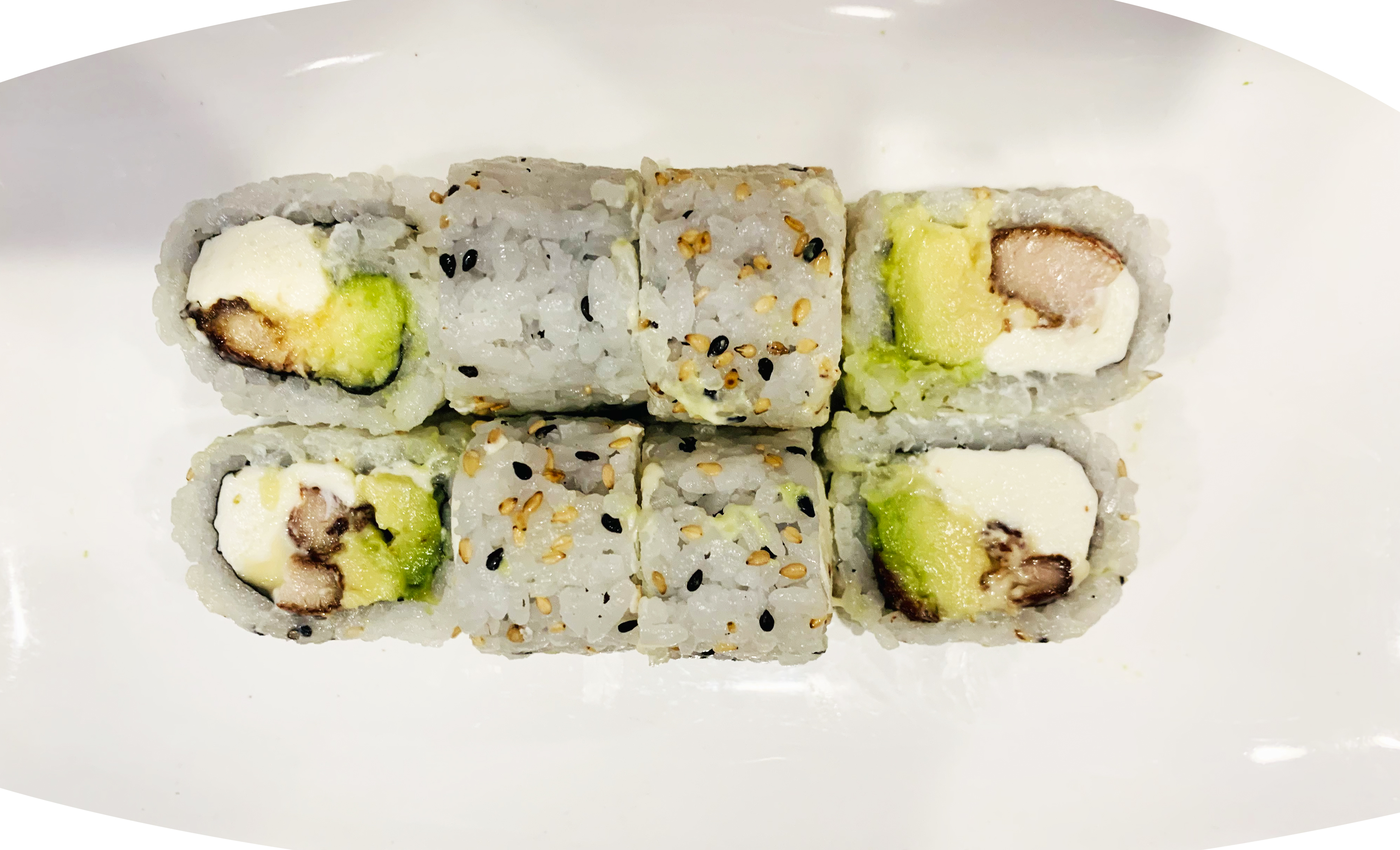 Order Chicken, Cream Cheese & Avocado Roll food online from Chin-Chin Cafe store, Ashburn on bringmethat.com