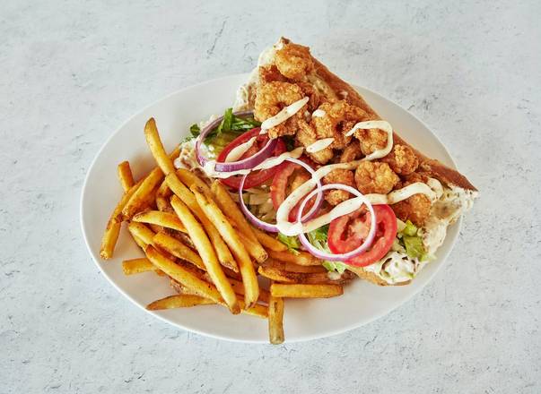 Order Shrimp Po'Boy food online from Fish City Grill store, Houston on bringmethat.com