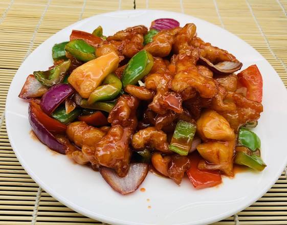 Order Sweet & Sour Chicken food online from Peony Seafood Restaurant store, Oakland on bringmethat.com