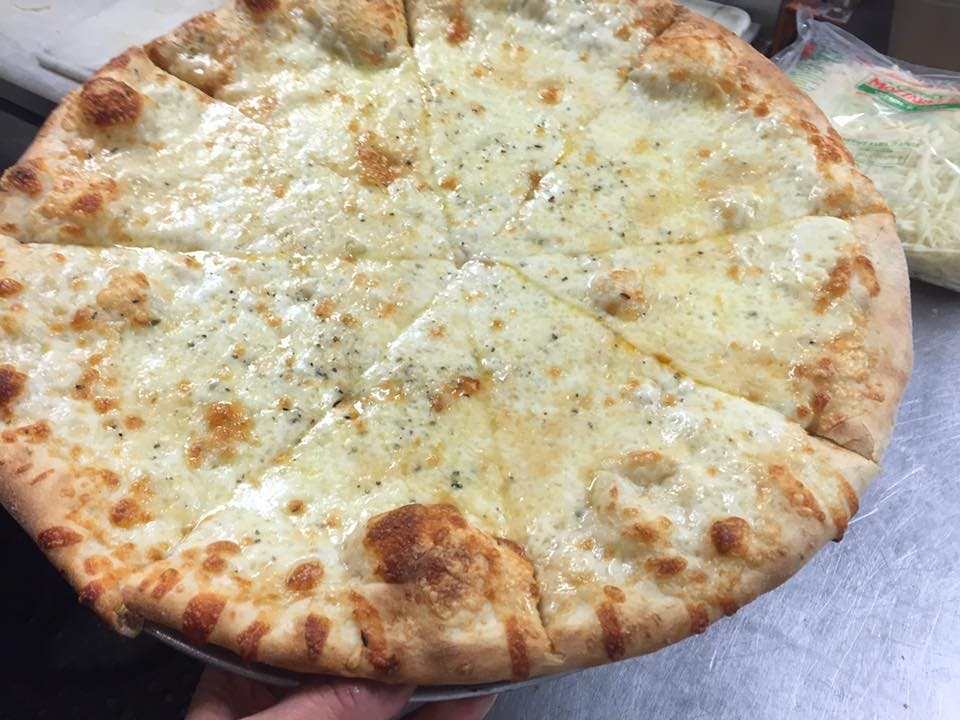 Order White Cheese Pizza - Personal 10" food online from Mickey G's Bistro store, Floyd on bringmethat.com