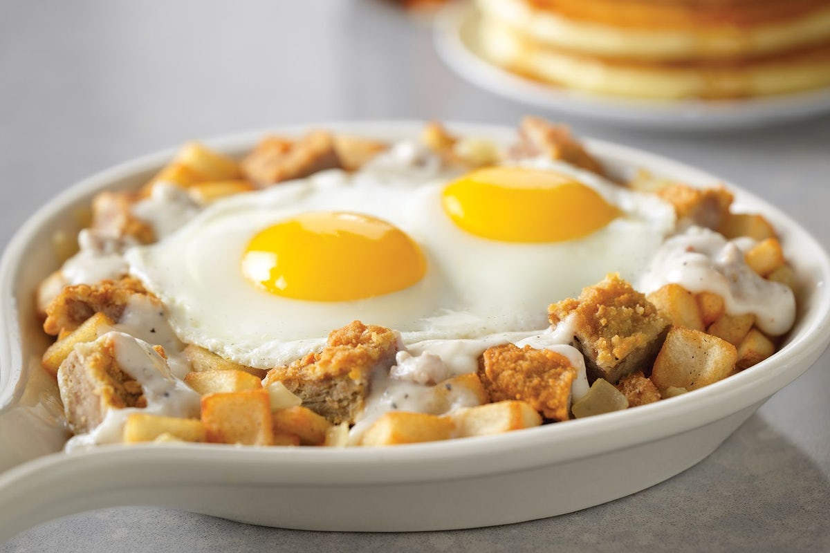 Order Chicken-Fried Steak Skillet* food online from Bakers Square store, Palatine on bringmethat.com