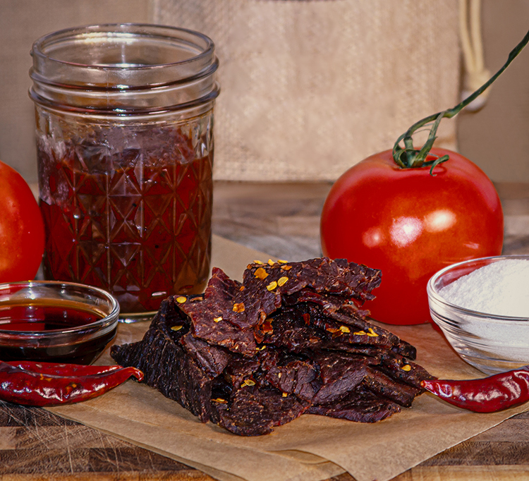 Order Spicy Memphis BBQ Brisket Jerky food online from Jed Jerky store, Barstow on bringmethat.com