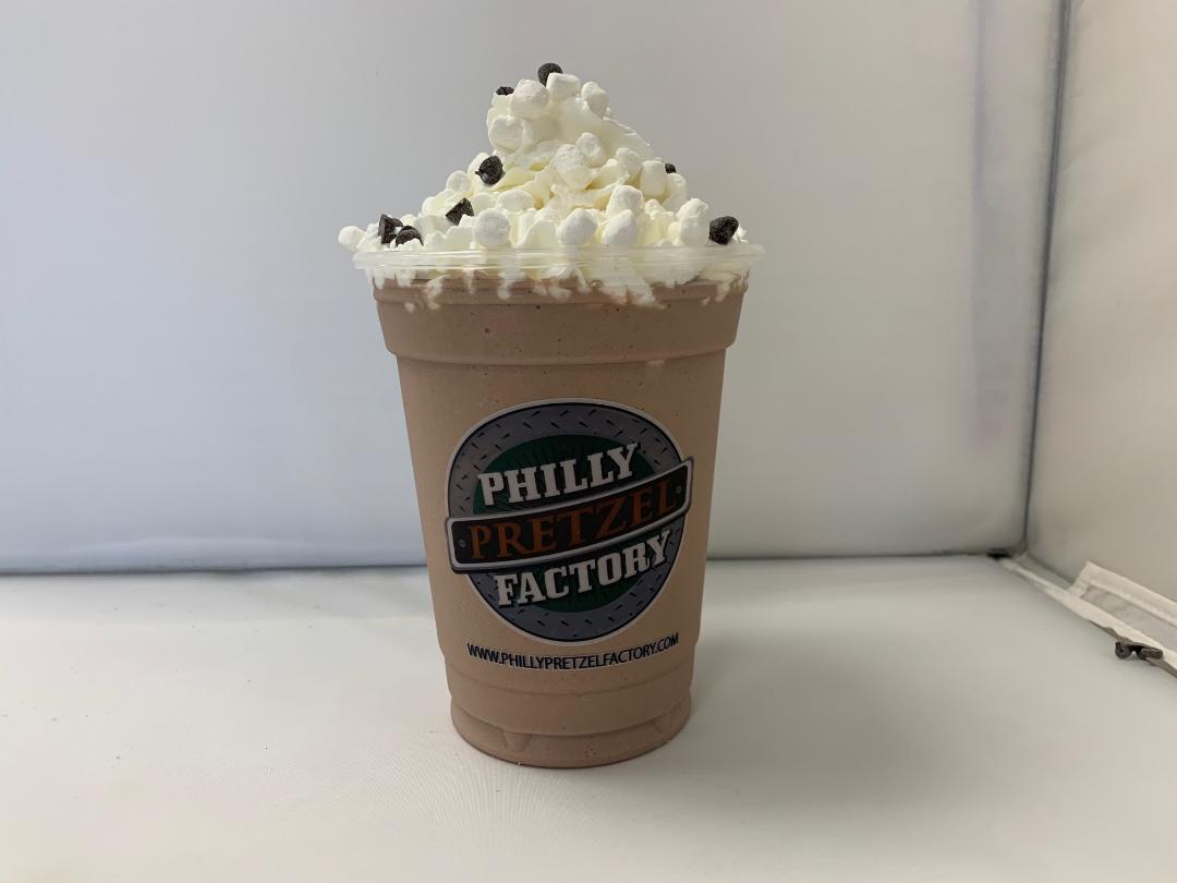 Order "NEW" Frozen Hot Chocolate Shake food online from Philly Pretzel Factory store, Mt Ephraim on bringmethat.com