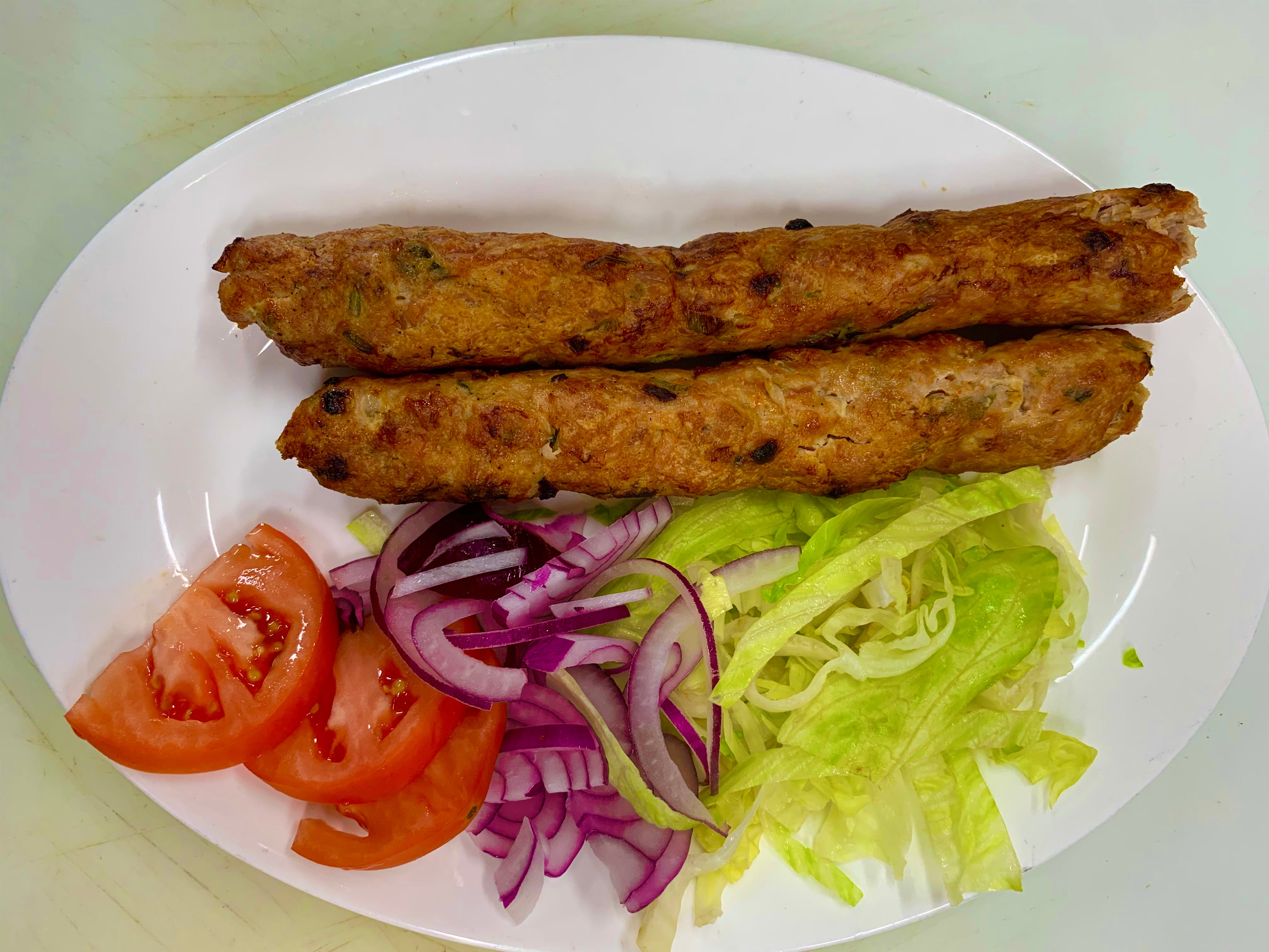 Order Beef Seekh Kabab - 2 Pieces food online from Man O Salwa store, Windsor Mill on bringmethat.com