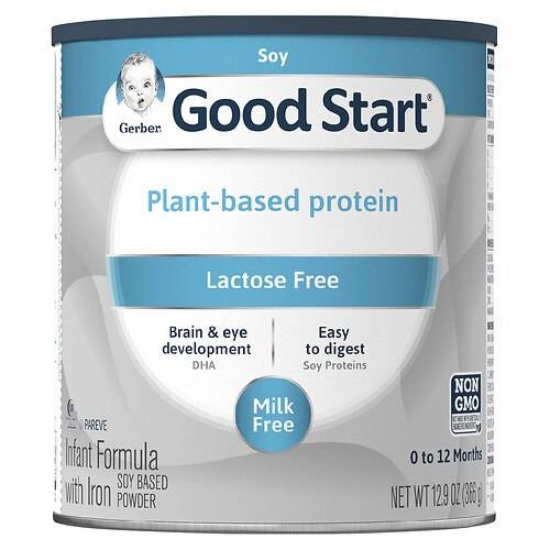 Order Nestle Good Start Supreme DHA & ARA Soy Soy Non-GMO Powder Infant Formula, Stage 1 - 12.9 oz food online from Walgreens store, Greenville on bringmethat.com