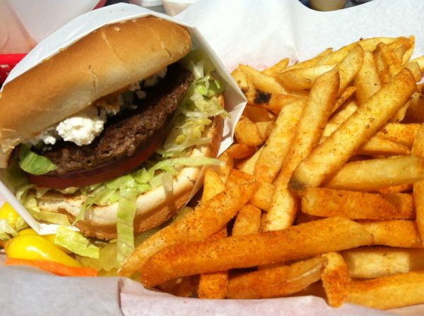 Order George Foreman VI Burger food online from MVP Grill store, Long Beach on bringmethat.com