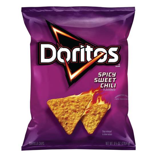Order Doritos Tortilla Chips Spicy Sweet Chili Flavored (9.75 oz) food online from Rite Aid store, Eugene on bringmethat.com