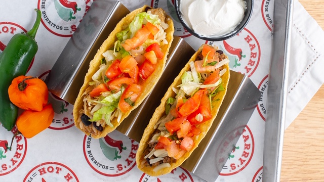 Order Pork Tacos food online from Hot Harry's Fresh Burritos store, Pittsfield on bringmethat.com