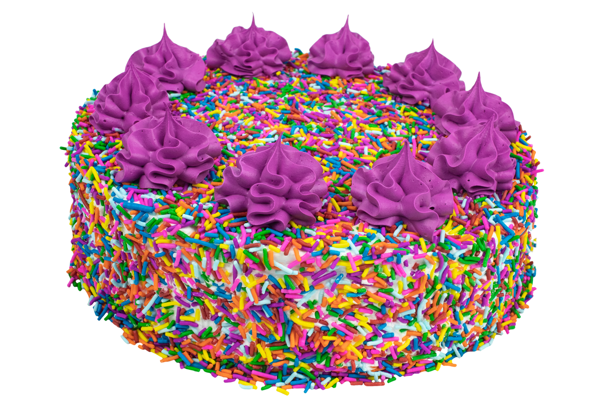 Order Rainbow Sprinkle's Cake food online from Menchie store, Kalamazoo on bringmethat.com