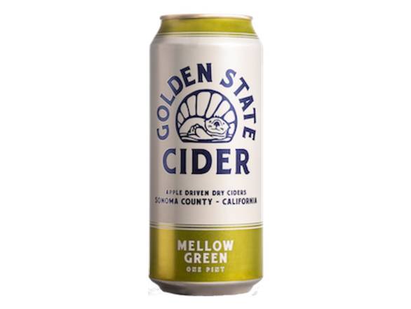 Order Golden State Mellow Green Cider - 16oz Can food online from Shell Beach Liquor & Deli store, Pismo Beach on bringmethat.com