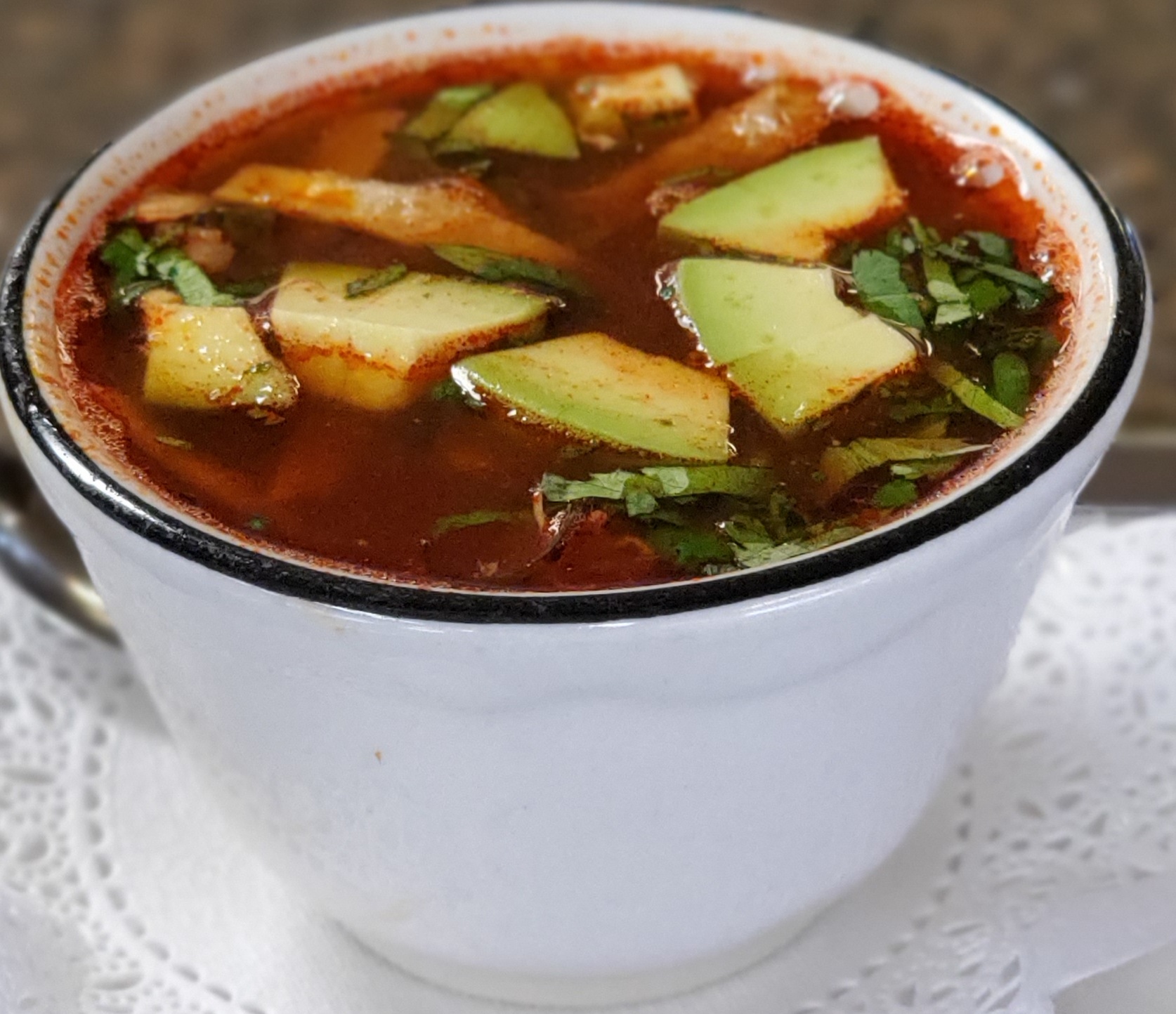 Order Avocado Tortilla Soup food online from The Avocado Mexican Grill store, Runnemede on bringmethat.com