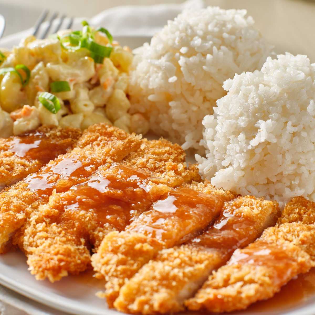 Order Chicken Katsu Plate food online from L&L Hawaiian Bbq store, Novato on bringmethat.com