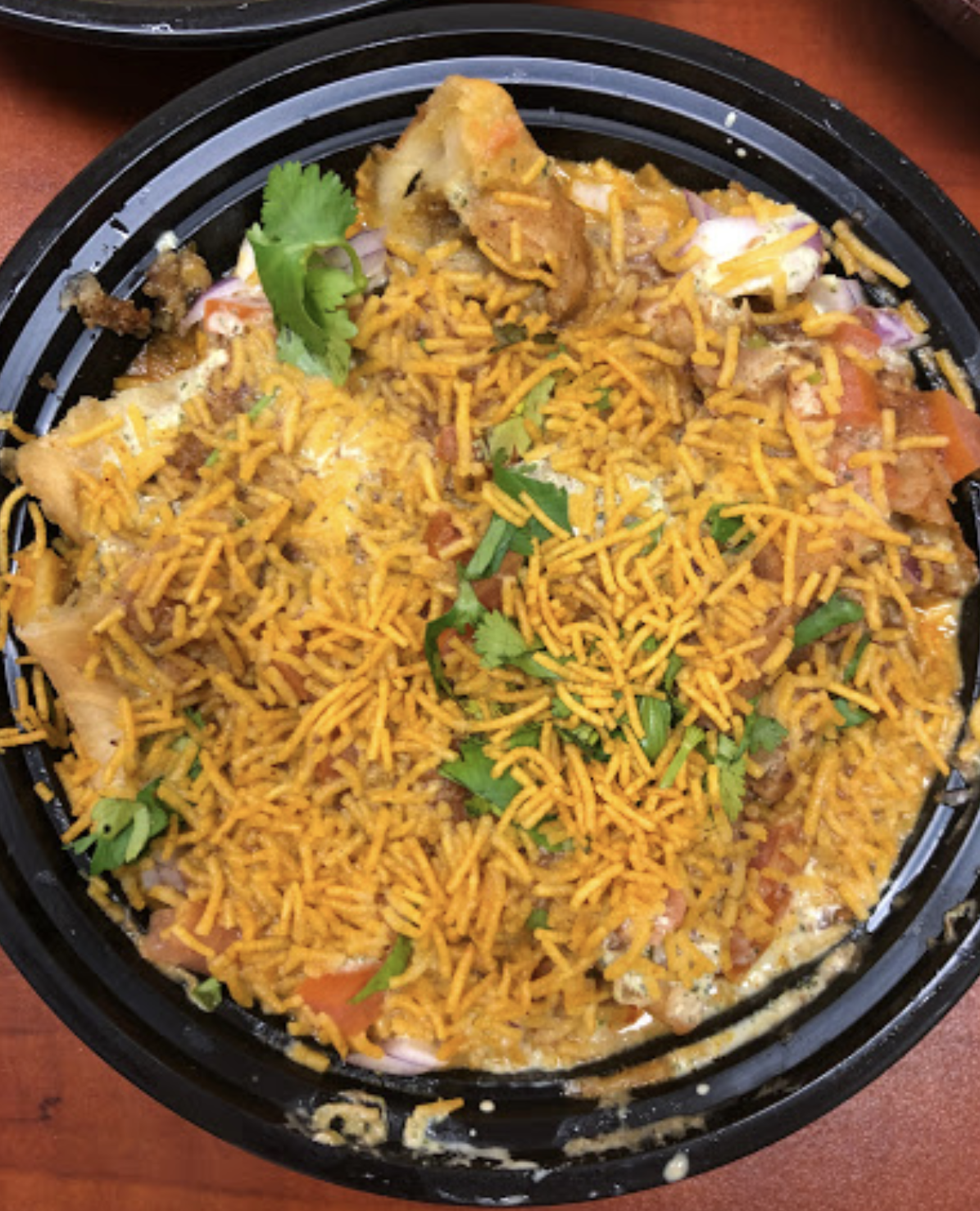 Order Samosa Chaat food online from Tropical Curry And Grill store, Pflugerville on bringmethat.com