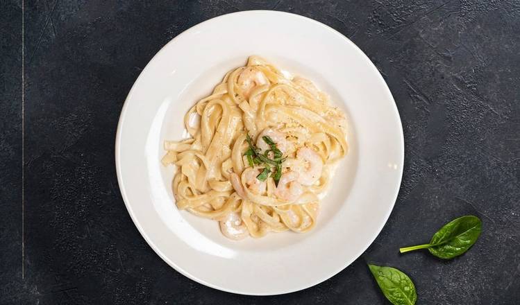 Order Shrimply Linguine Pasta food online from Parma Pizzaiolo store, San Francisco on bringmethat.com