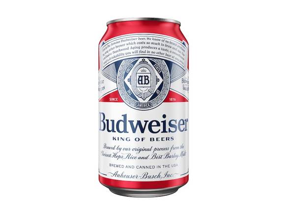 Order Budweiser - 15x 12oz Cans food online from Sky Liquors store, Chicago on bringmethat.com