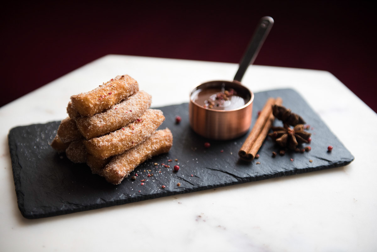 Order Churros con Chocolate food online from Tequila Escape store, Ridgefield on bringmethat.com