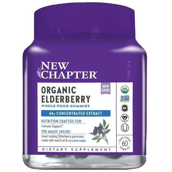 Order New Chapter Organic Elderberry Gummies (60 ct) food online from Rite Aid store, Palm Desert on bringmethat.com