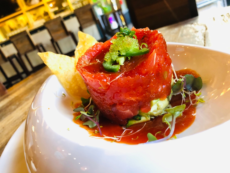 Order Tuna Tartare food online from 26 Thai Sushi & Bar At Brookhaven. store, Brookhaven on bringmethat.com