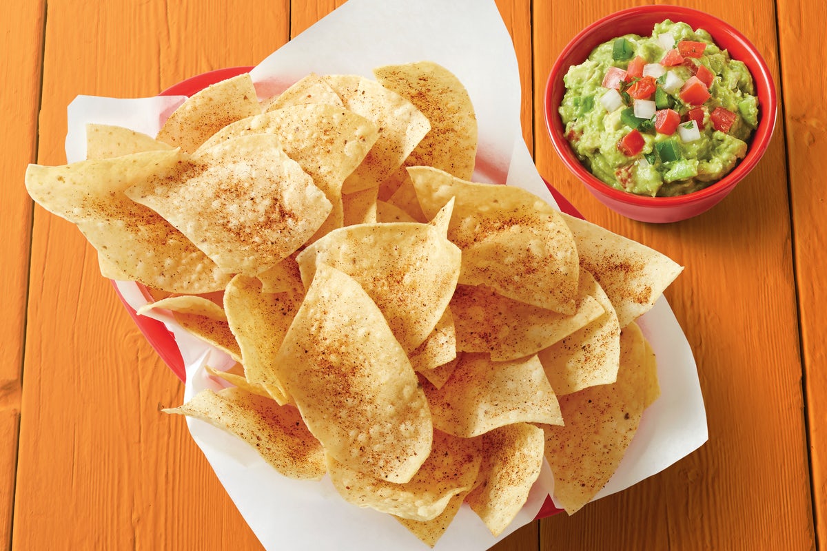 Order Chips & Guacamole food online from Fuzzy's Taco Shop store, DeSoto on bringmethat.com