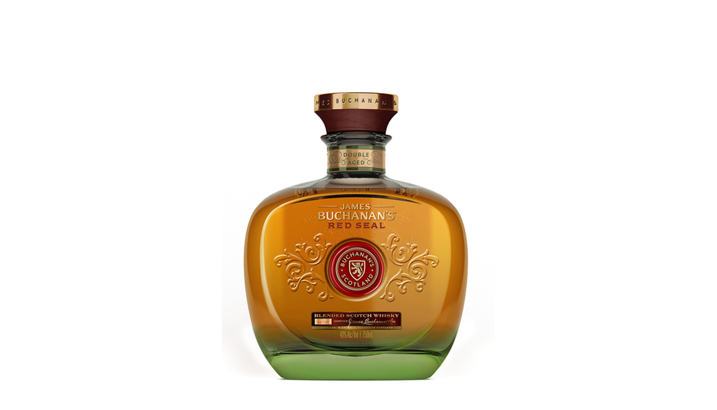 Order Buchanan's Red Seal Blended Scotch Whisky 21 Year 750mL food online from Country Cousins Liquor & Jr Market store, Sylmar on bringmethat.com