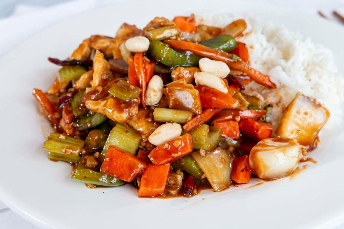 Order #3 Kung Pao Chicken food online from Hong Kong Delight IV store, Chicago on bringmethat.com