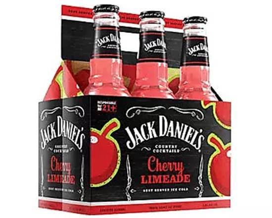 Order Jack Daniels Cherry Limeade, 6pk-12oz bottle liquor (4.8% ABV) food online from Samco Food Store store, Bakersfield on bringmethat.com