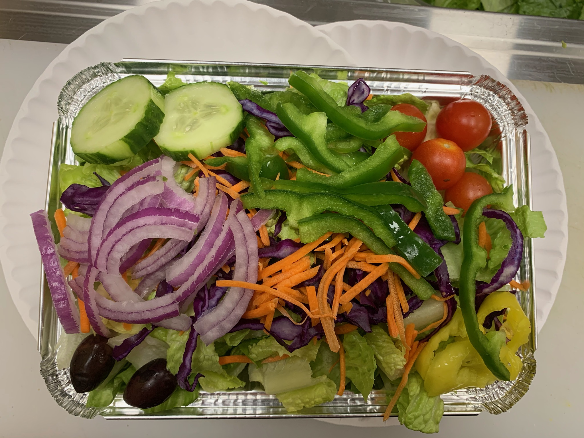 Order Garden Salad  food online from Rome pizza (catering) store, Boston on bringmethat.com