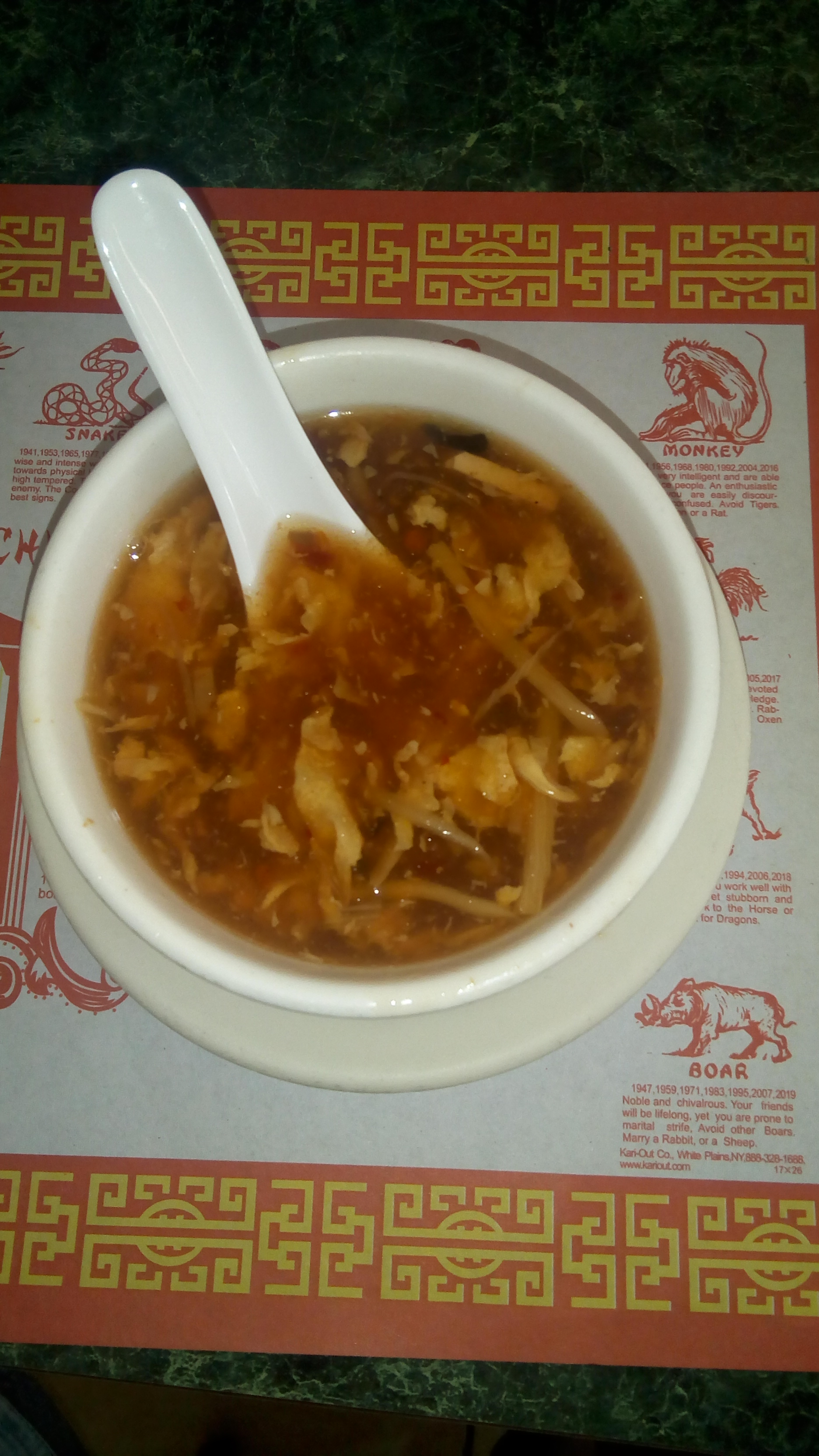 Order Hot and Sour Soup food online from Nee House Chinese Cuisine store, Phoenix on bringmethat.com