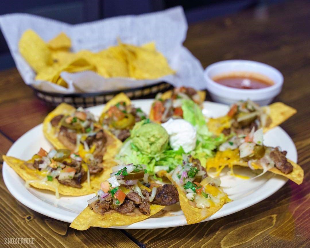 Order Ribeye Steak Nachos food online from Porton Mexican Kitchen store, Knoxville on bringmethat.com