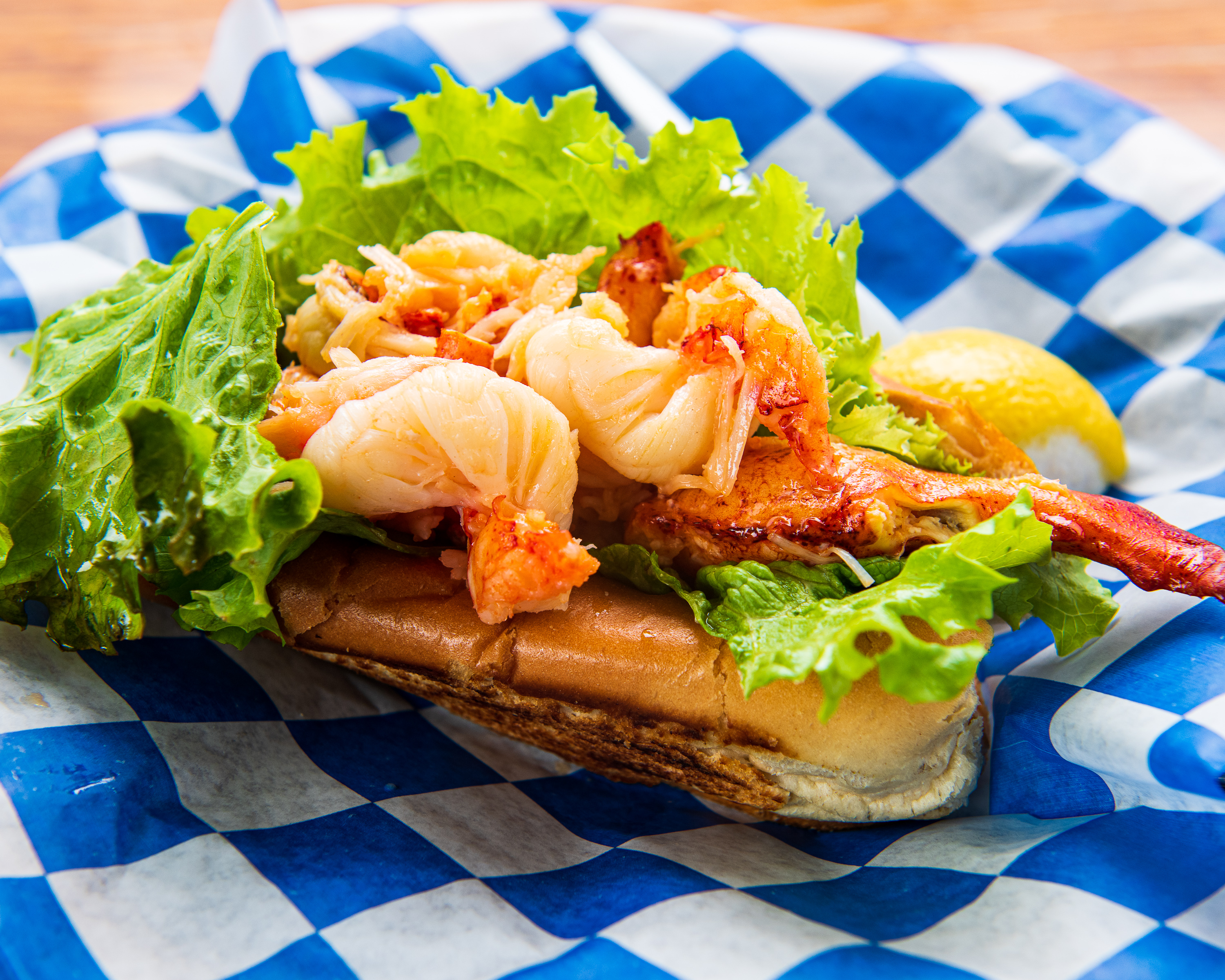 Order Hot Lobster Roll ONLY  food online from Iggy Doughboys & Chowder House store, Warwick on bringmethat.com