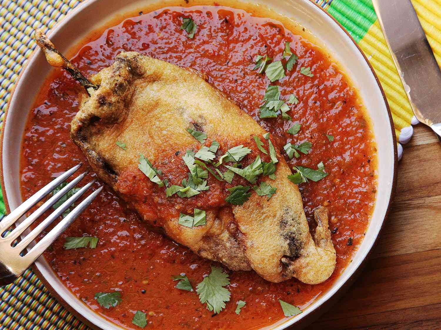 Order Chile Relleno food online from Casa Mezcal store, New York on bringmethat.com
