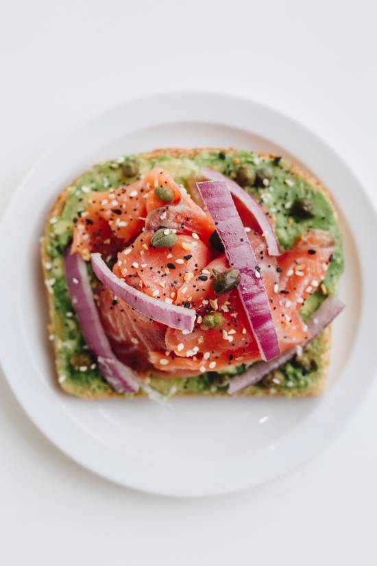 Order Lox Toast food online from Alchemy Juice Bar + Cafe store, Columbus on bringmethat.com