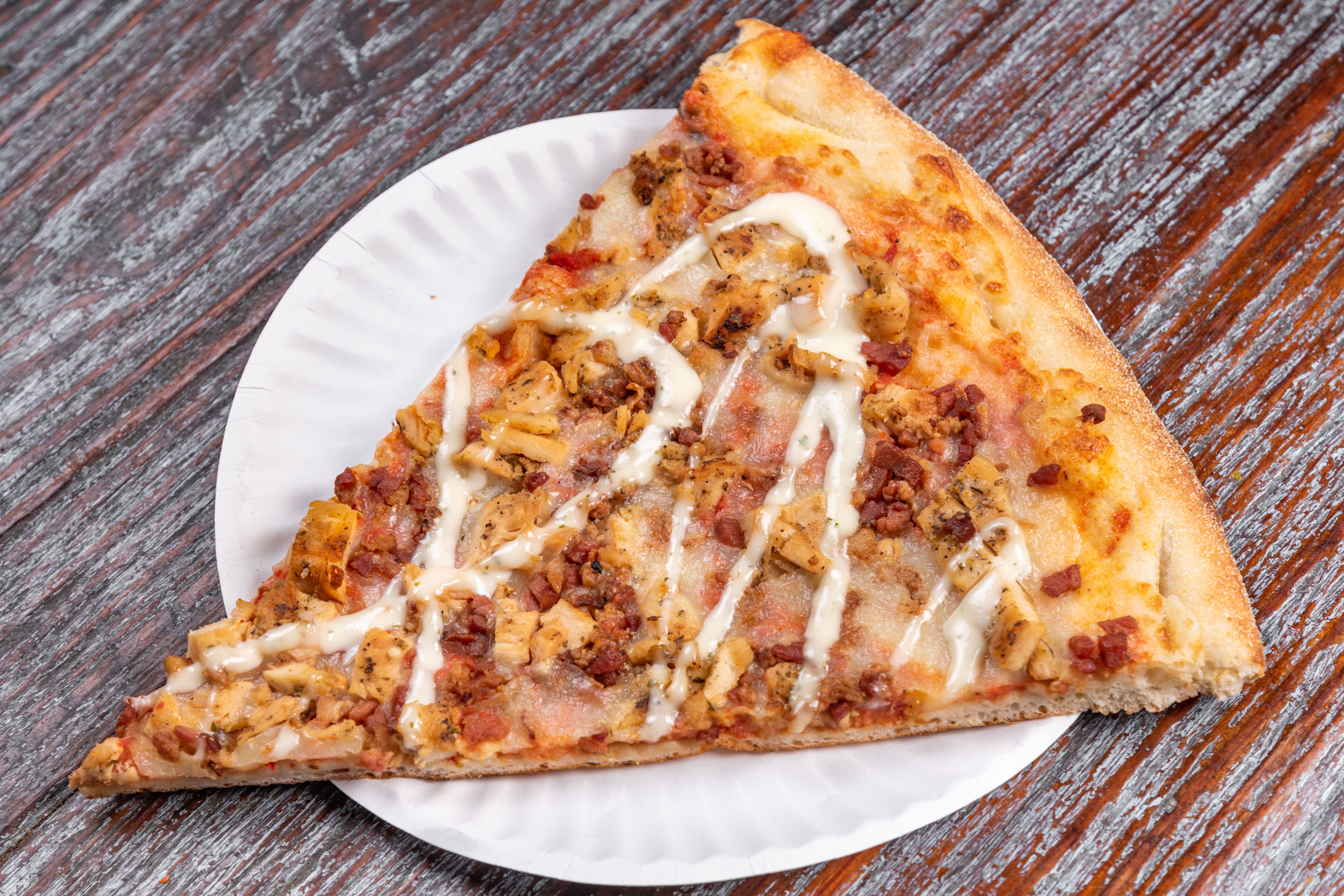 Order Chicken Bacon Ranch Pizza - Small 12'' food online from Pizza republic store, Hoboken on bringmethat.com