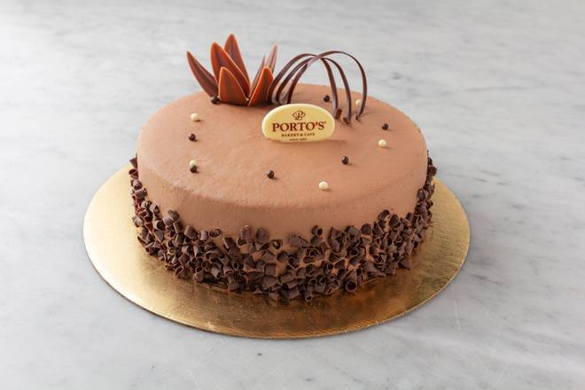 Order Parisian Chocolate Cake Round food online from Porto Bakery & Cafe store, Buena Park on bringmethat.com