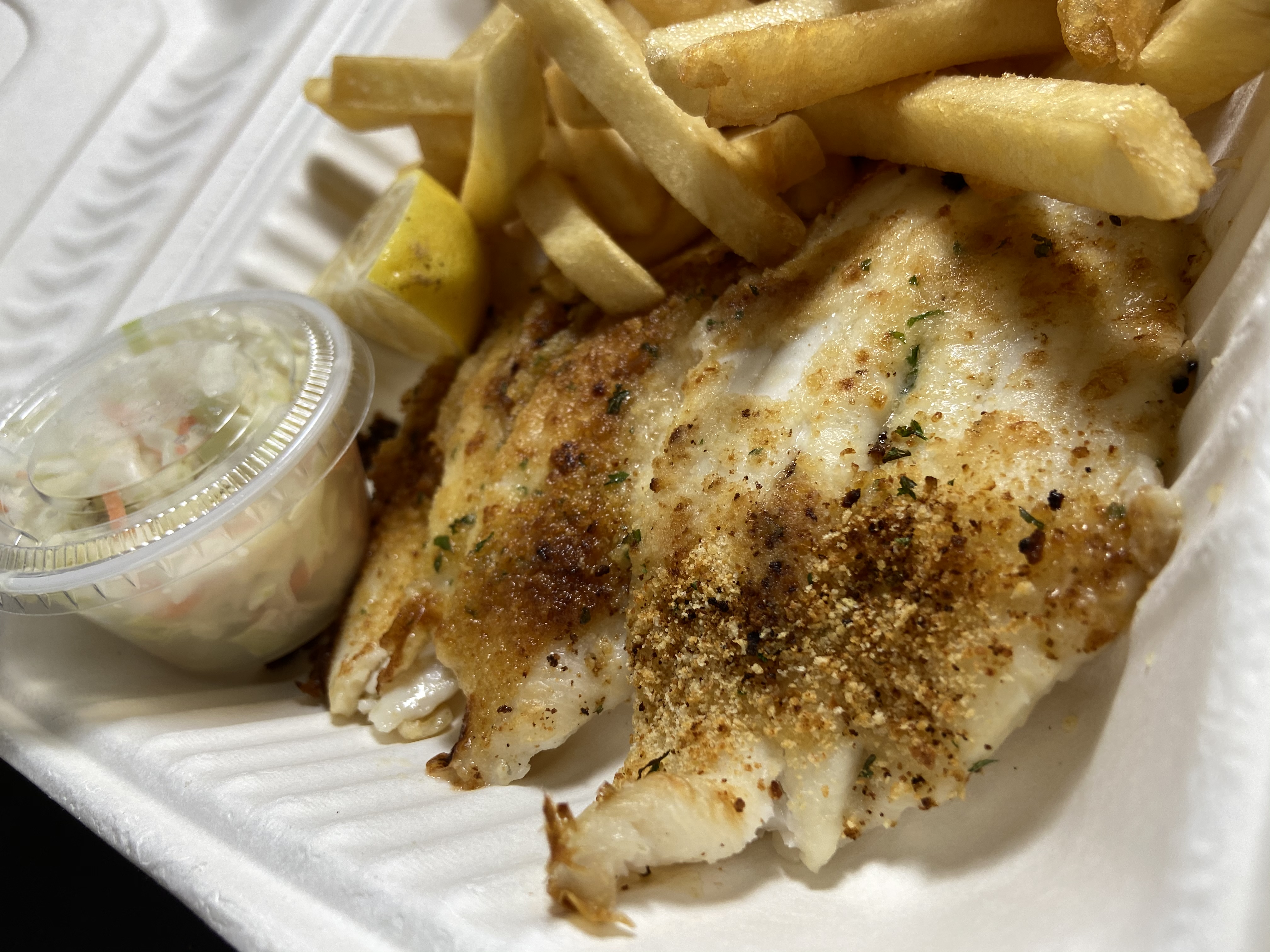 Order Broiled Sole Plate food online from Osterville Fish store, Barnstable on bringmethat.com