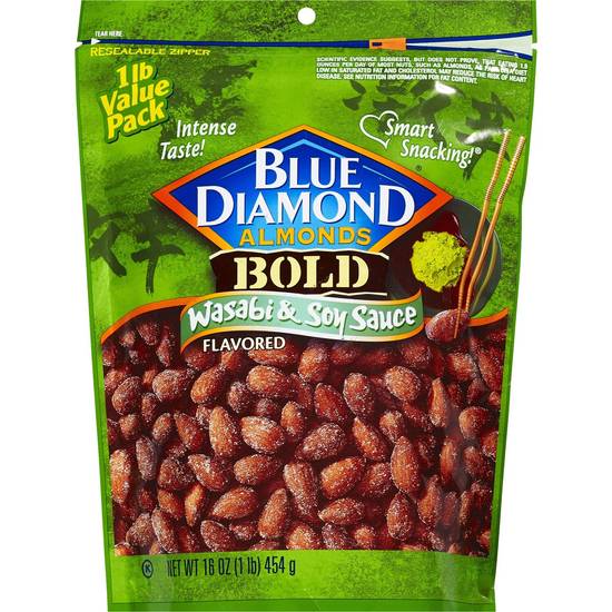 Order Blue Diamond Almonds Wasabi & Soy Sauce, 16 OZ food online from Cvs store, FARGO on bringmethat.com