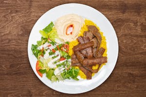 Order 5. Gyro Meat Platter food online from The Green Olive store, Pismo Beach on bringmethat.com
