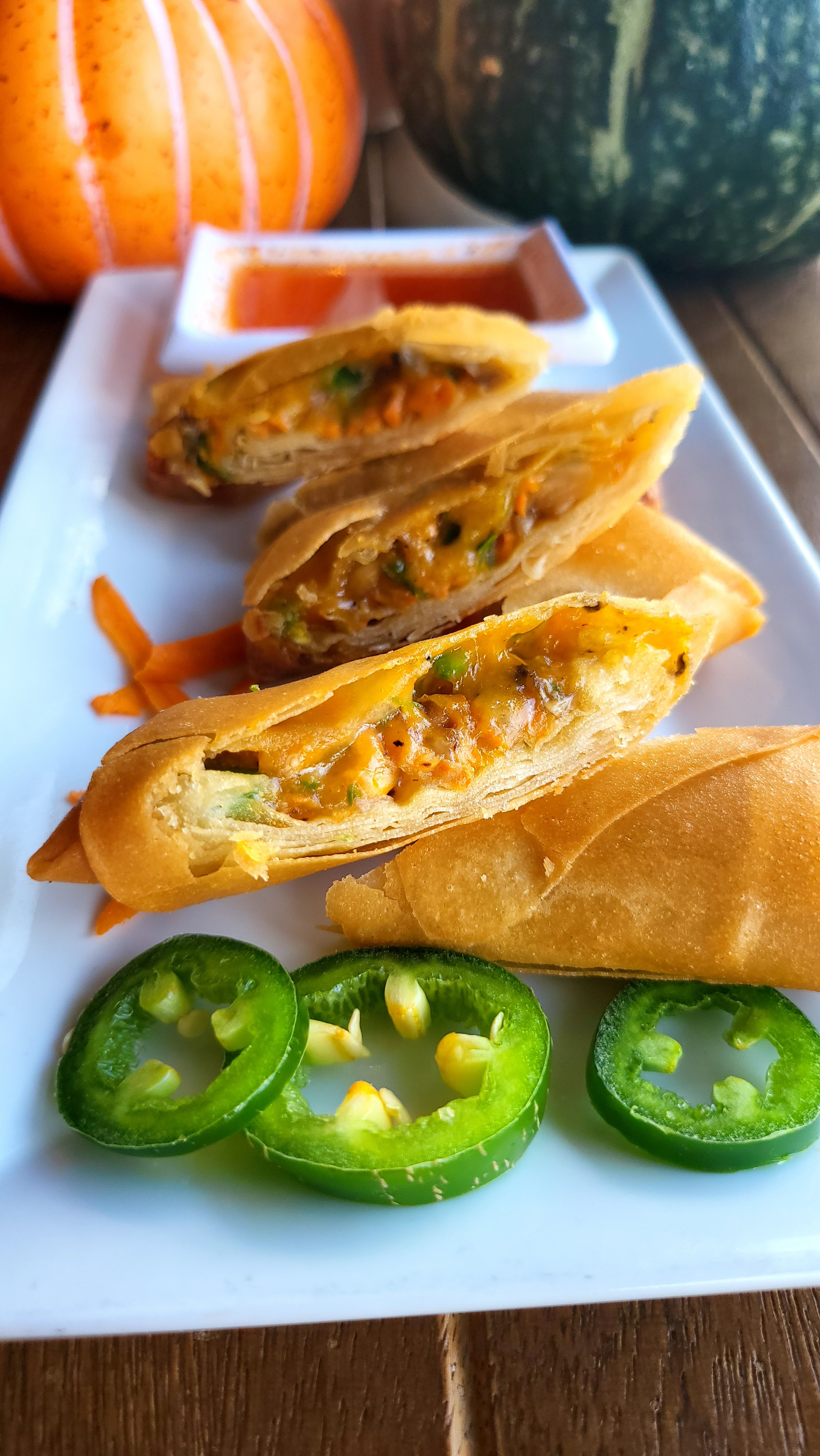 Order Jalapenos Cheese Rolls food online from Thai-D store, Marion on bringmethat.com