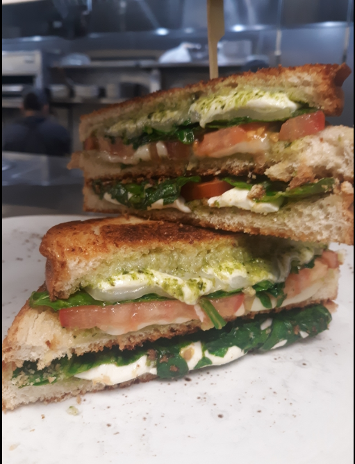 Order Pesto Grilled Cheese Brunch food online from State Fare Kitchen & Bar store, Houston on bringmethat.com