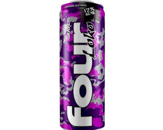 Order Four Loko Sour Grape 23.5 (ABV 14%)  food online from Central Liquor Market store, Los Angeles on bringmethat.com