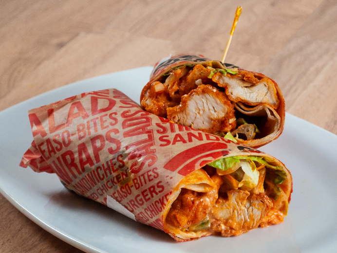 Order Buffalo Chicken Wrap food online from Seasons Pizza store, Wilmington on bringmethat.com