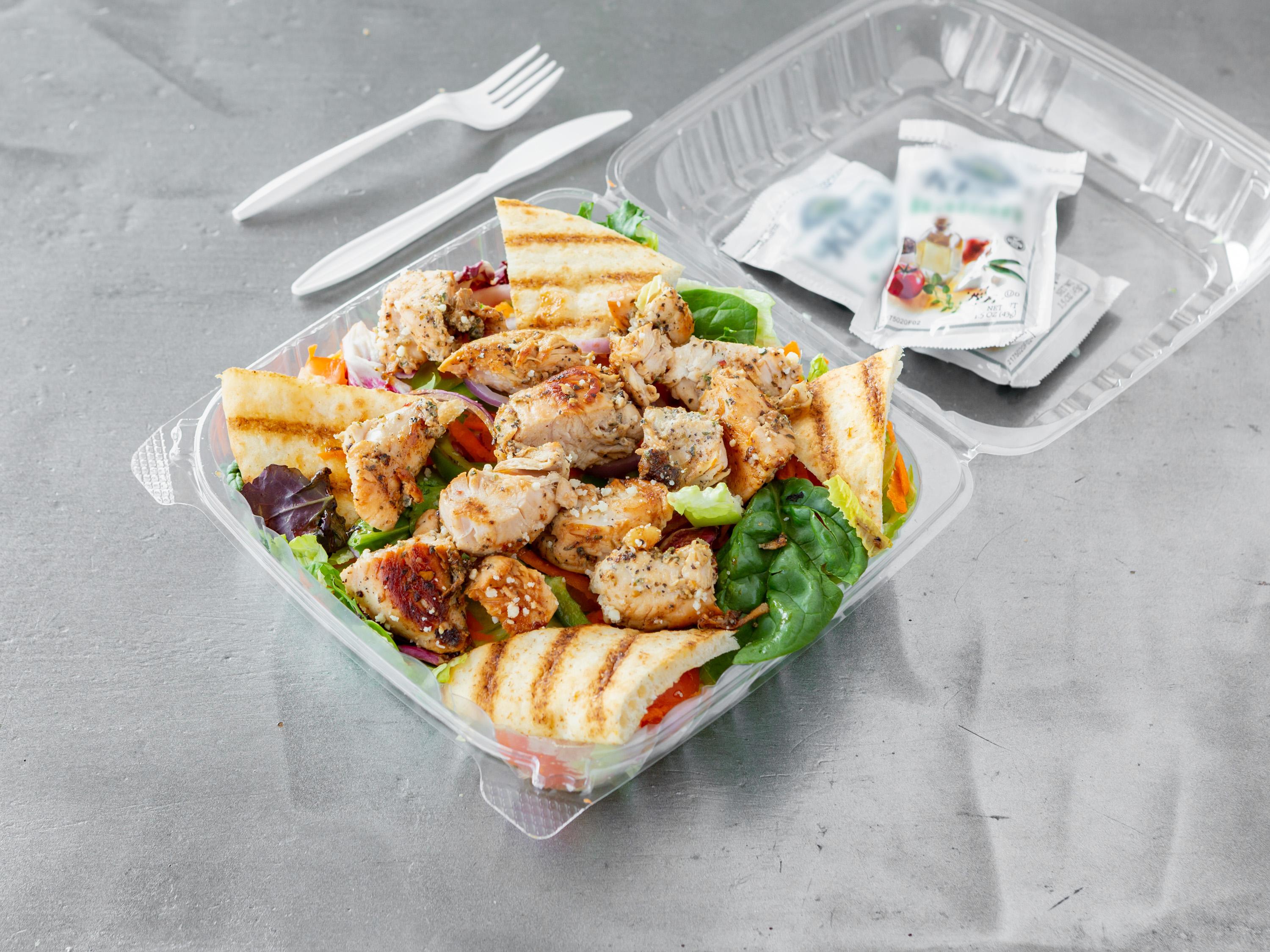 Order Grilled Chicken Salad food online from Family Style Pizza store, Framingham on bringmethat.com