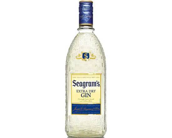 Order Seagram's Extra Dry Gin, 750mL liquor (40% ABV) food online from Samco Food Store store, Bakersfield on bringmethat.com
