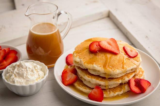 Order Homemade Sourdough Pancakes food online from Kneaders Bakery & Cafe store, Spanish Fork on bringmethat.com