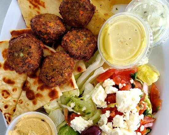 Order Falafel Plate food online from It's Greek to Us store, Marietta on bringmethat.com