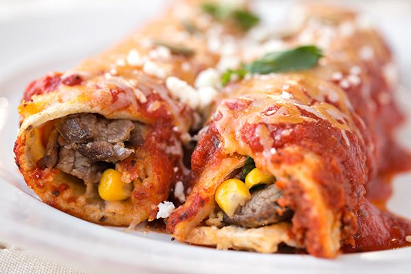 Order Steak Enchiladas  food online from Mexican King store, Totowa on bringmethat.com