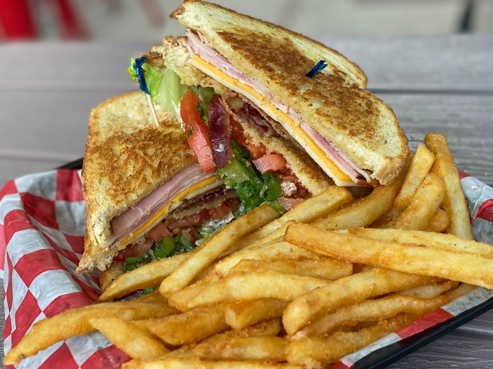 Order Double Decker Club food online from Tonys Eat & Drink store, Franklin on bringmethat.com