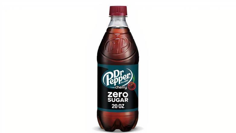 Order Dr Pepper Cherry Zero Sugar Soda, 20 oz bottle food online from Mac On 4th store, Alton on bringmethat.com